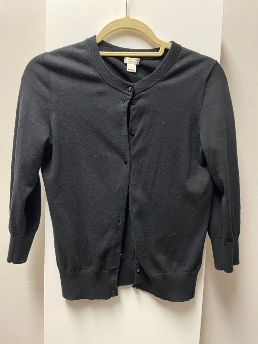 J. Crew Black Crewneck Cardigan Size S